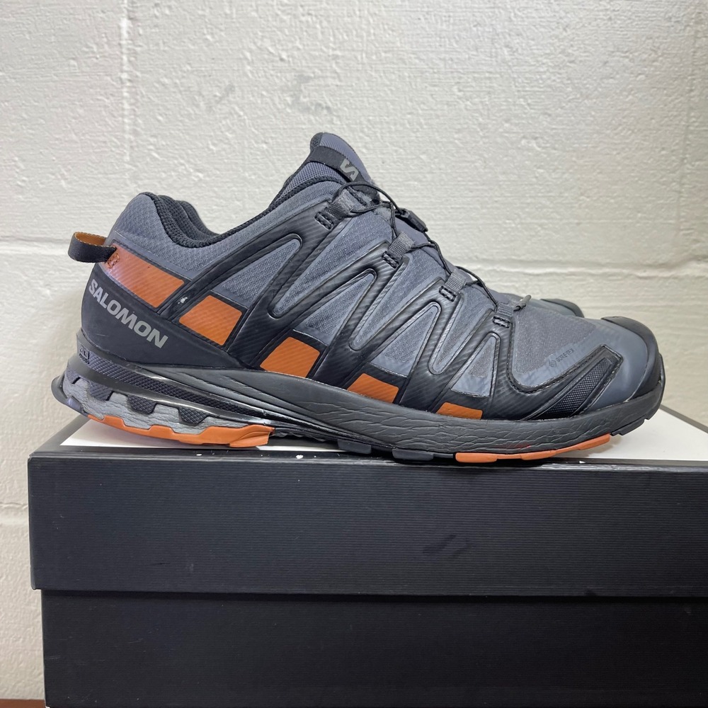 Salomon XA Pro 3D GTX 410428 Gray Black Trail Hiking Shoes Sneaker Mens 11.5 US